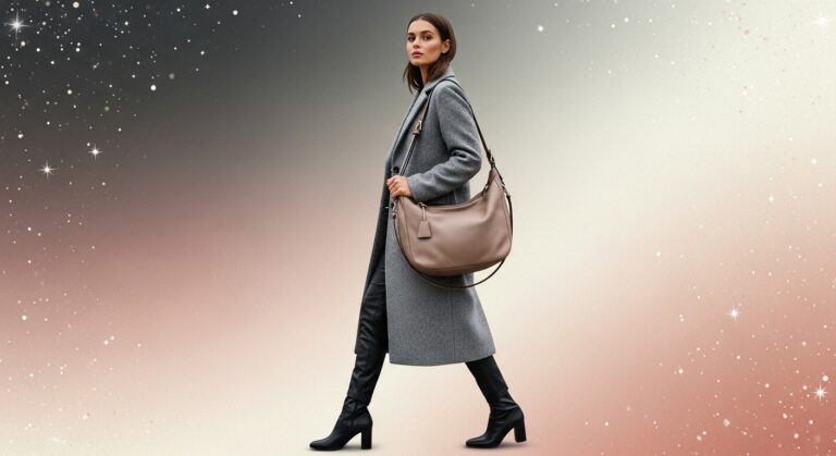 5 Bag Styles Instantly Making Your Long Gray Coat Look Chic